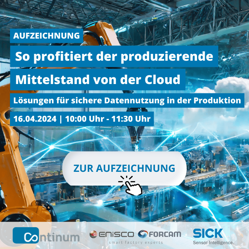 So profitiert der produzierende Mittelstand von der Cloud Aufzeichnung