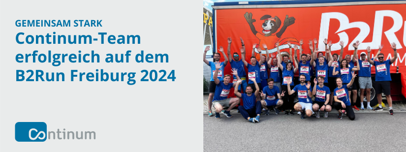 Continum-Team beim B2Run 2024 Freiburg