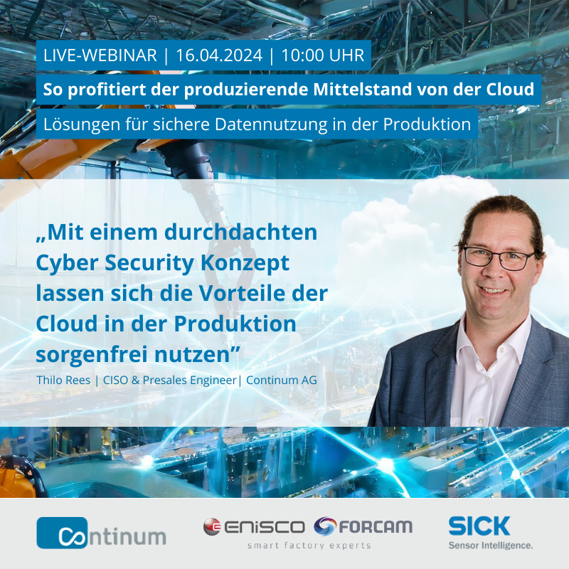 Refernt: Thilo Rees, CISO und Presales Engineer, Continum AG